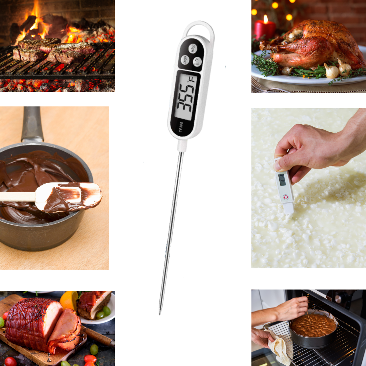 Termometro de cocina digital con bateria