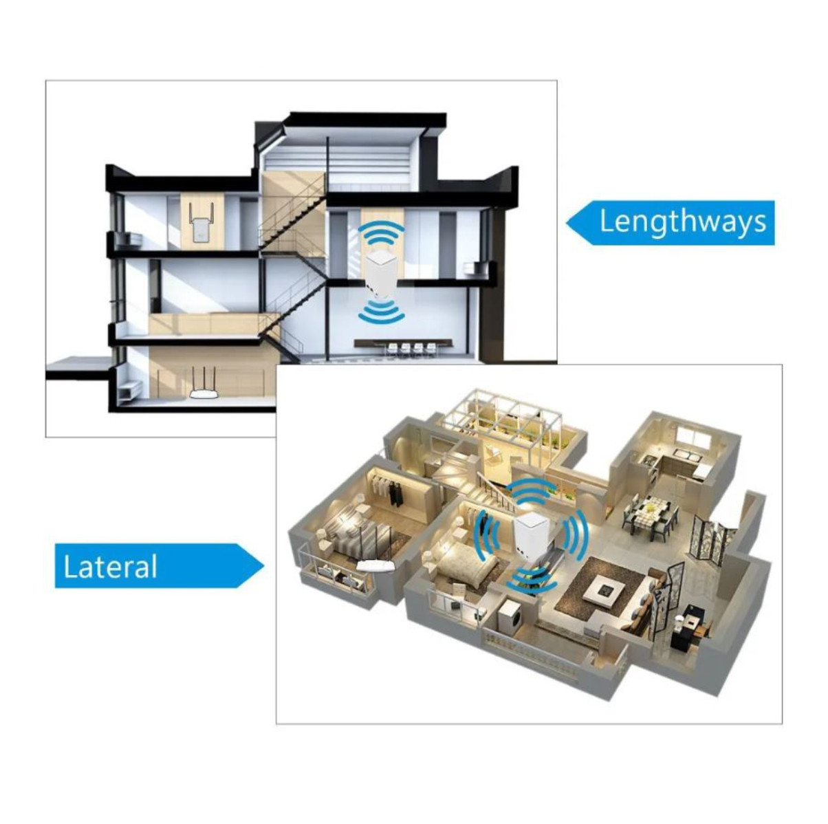 Repetidor Lv-wr11 300Mbps 2 puertos RJ45 - Imagen 2