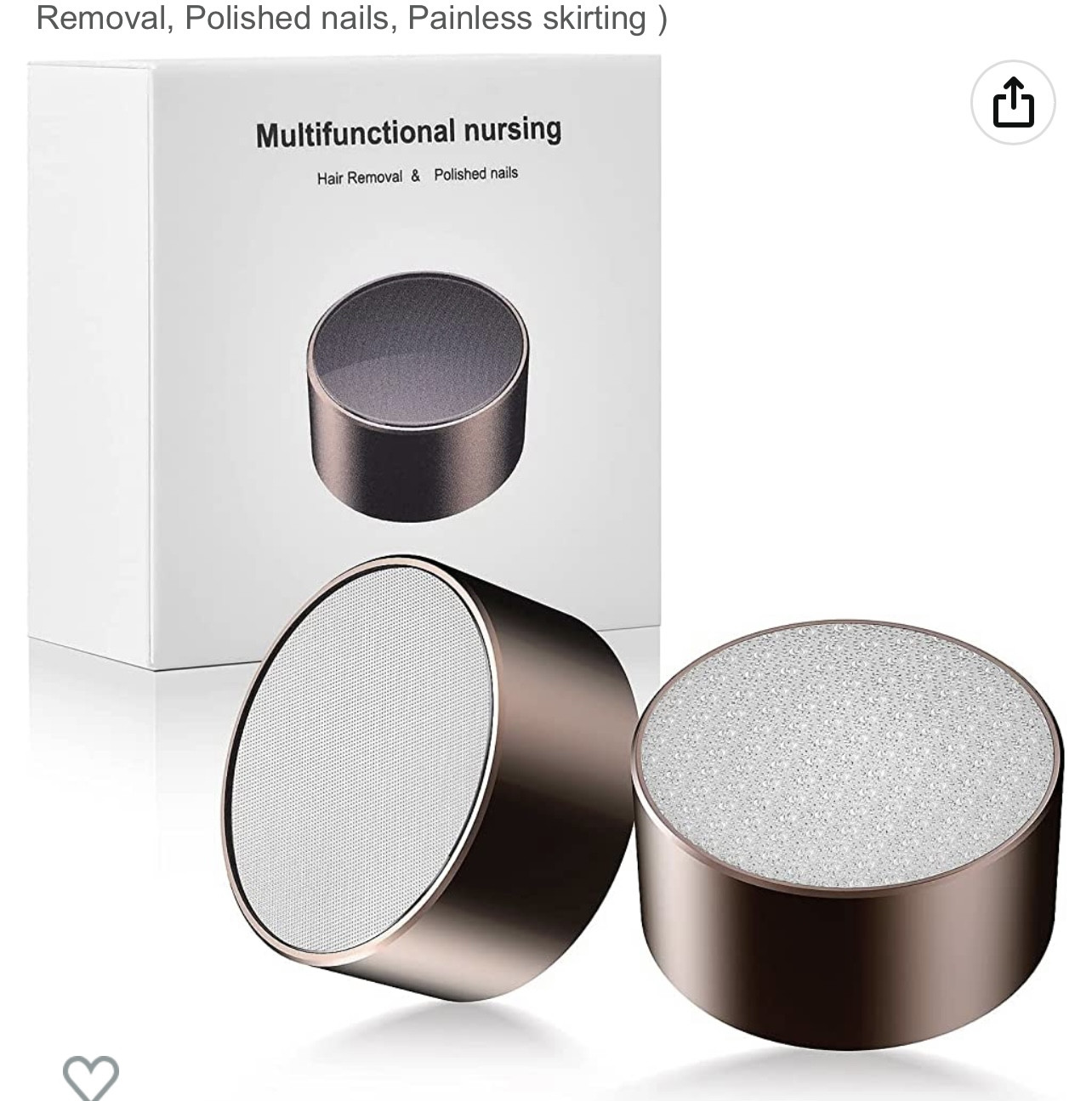 Depilador de cristal y quitacayos