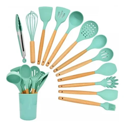 Set De Utensilios Cocina En Silicona X12