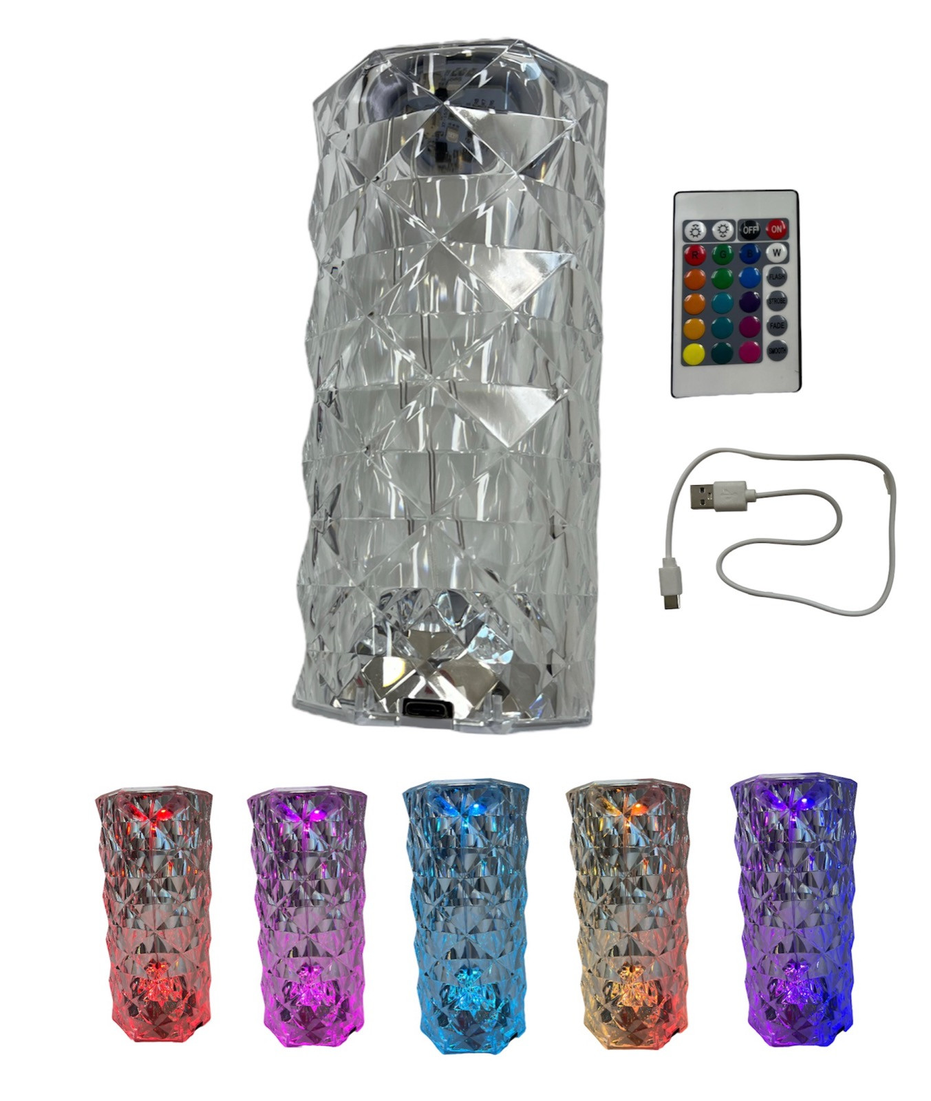 Lámpara Diamante De Mesa RGB