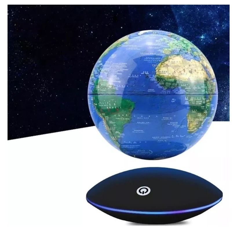 Lámpara Led Globo Terráqueo Flotante