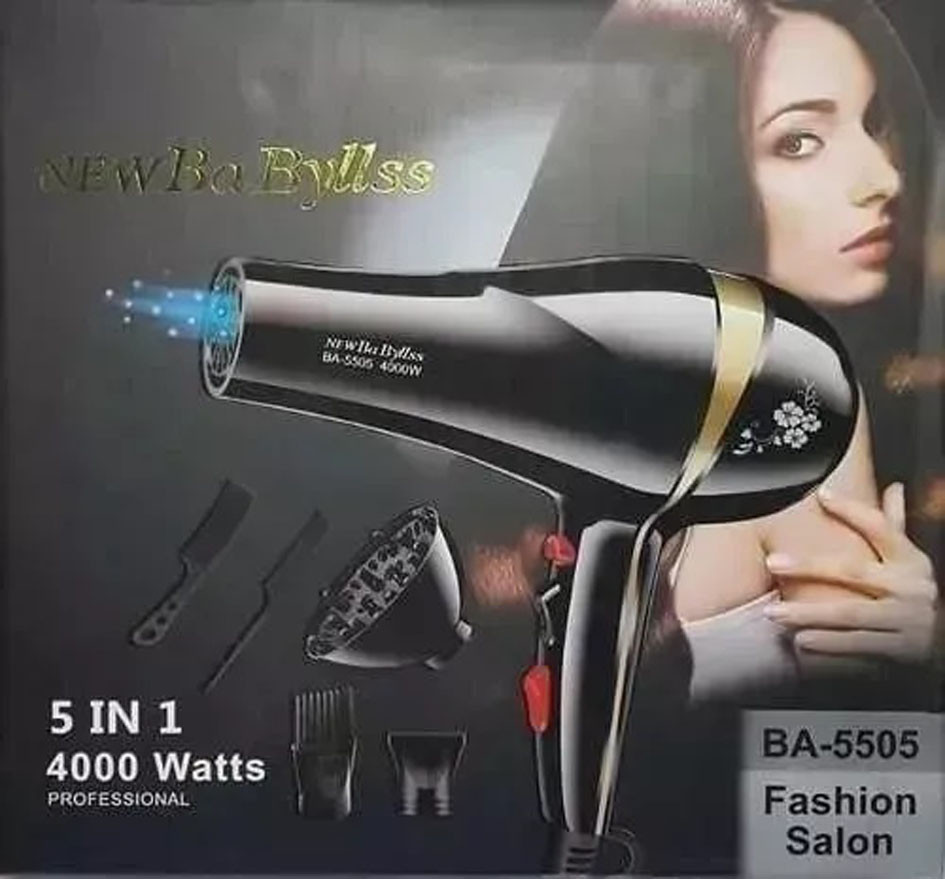 Secador De Pelo 5 En 1 Difusor 2 Boquill