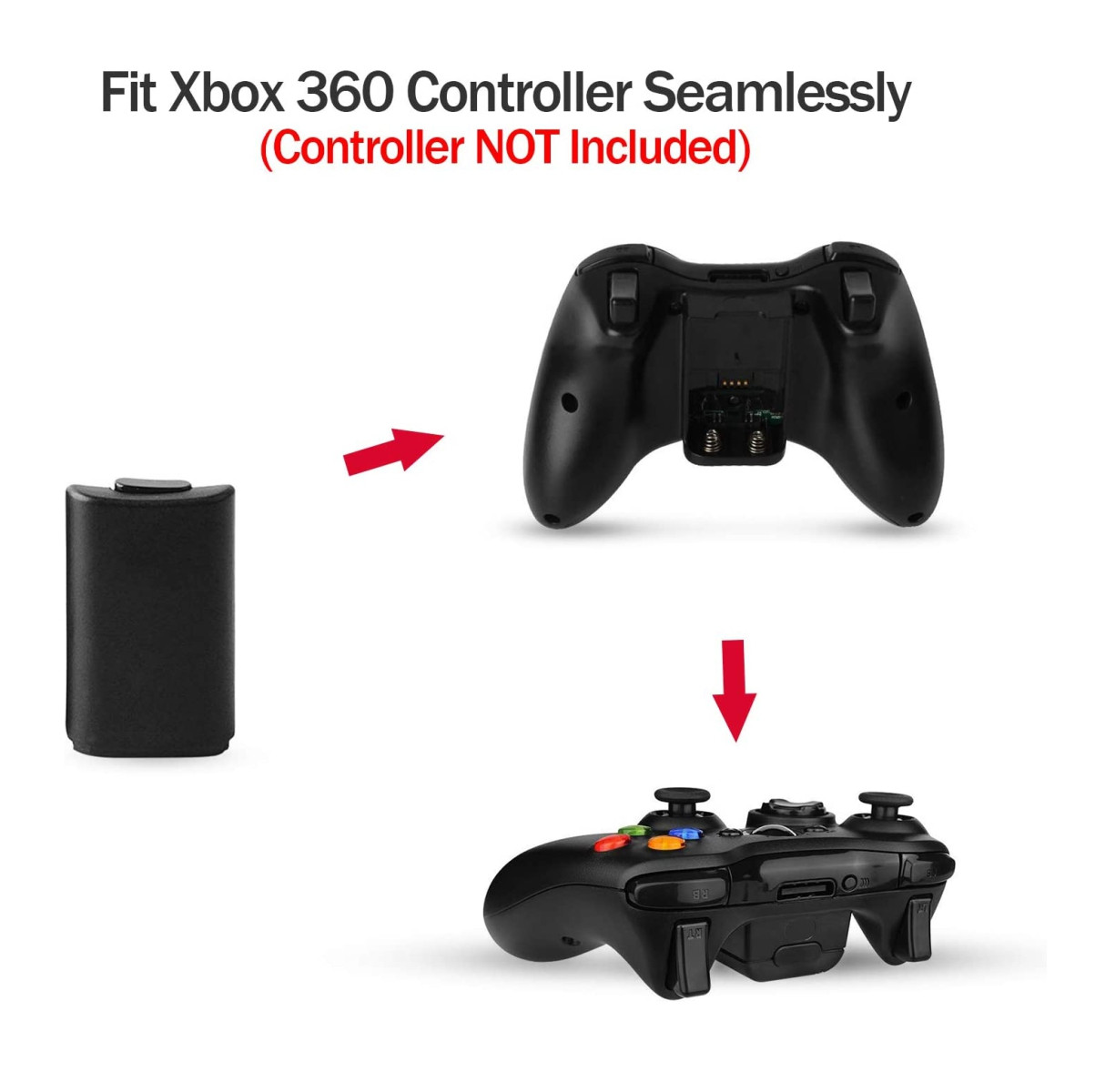 Tapa Para Pilas Xbox 360 Plástico - Imagen 4