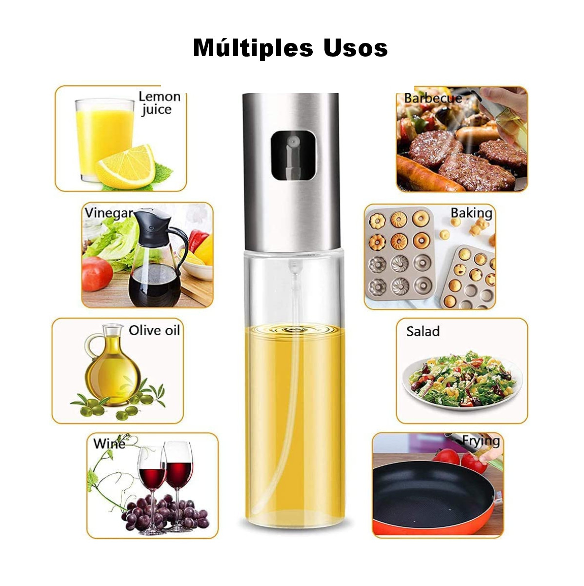 Botella Pulverizador Spray Aceite - Imagen 4