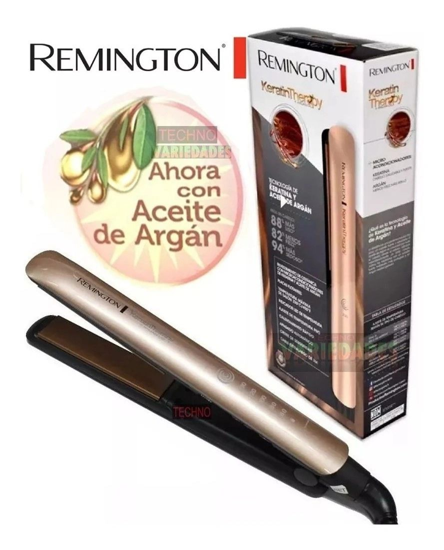 Plancha cabello remington keratina aaa