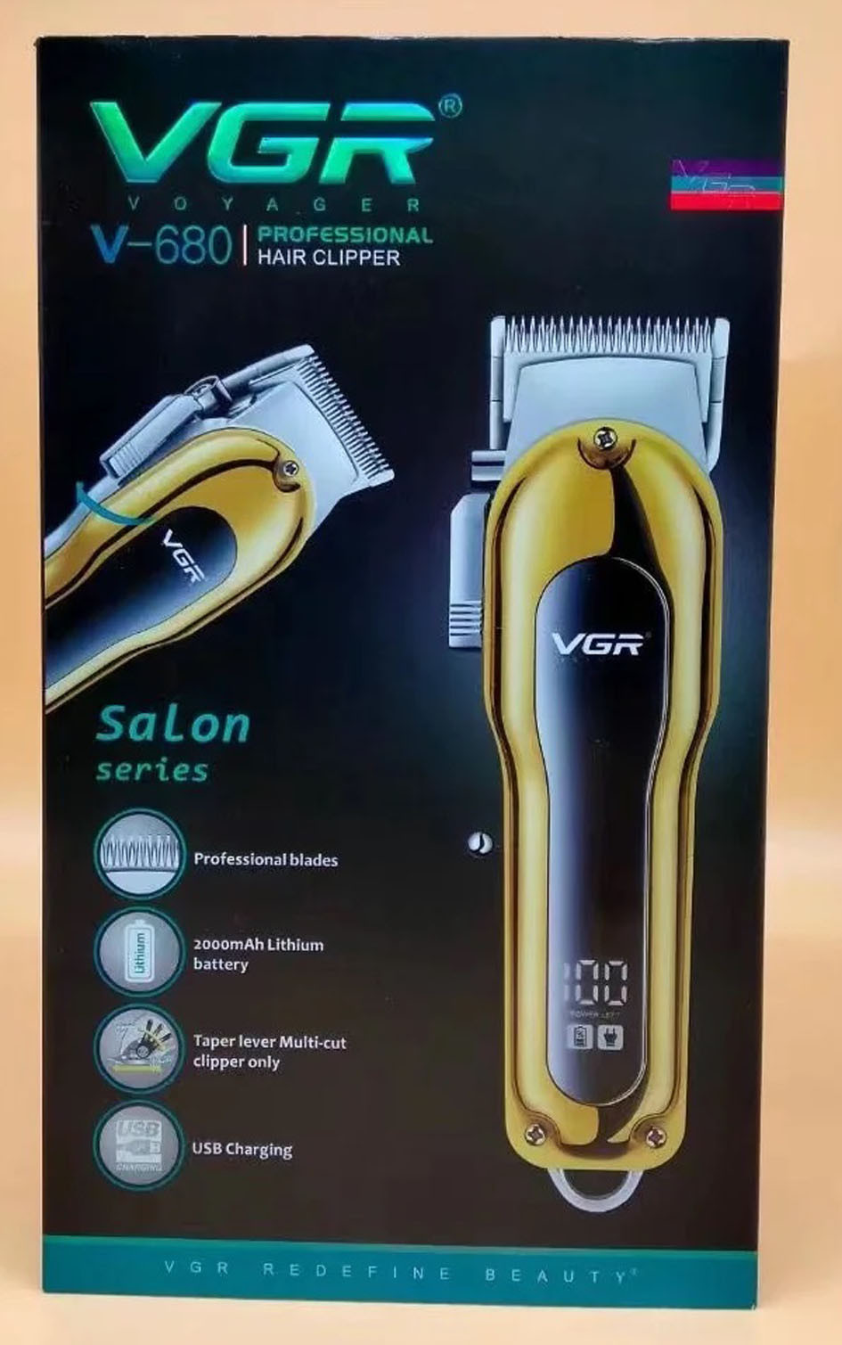 Maquina Corta Pelo Vgr V-680 Peluquera A