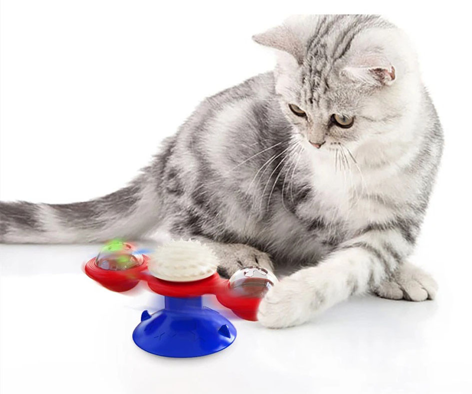 Juguete Giratorio Para Gato Con Luz Y Ye - Imagen 5