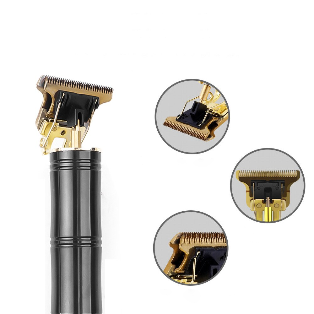 Barbera Metálica Negra Diseño Anillos Li