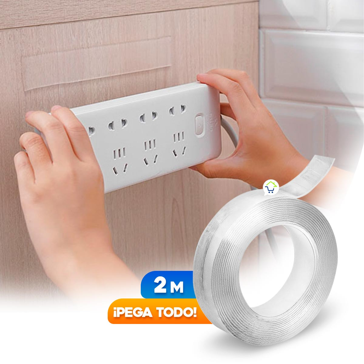 Cinta Reutilizable Doble Cara 2m 2MTX3CM