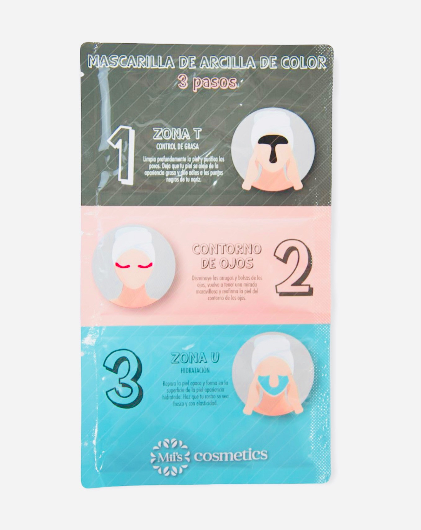 Mascarilla Arcilla De Color  3 Pasos