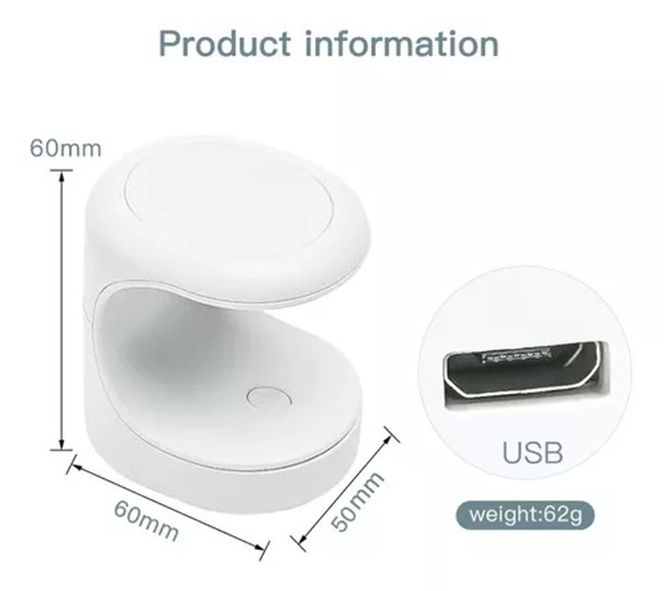 Mini Lampara Uñas Led Gel Acrilico Luz U - Imagen 3