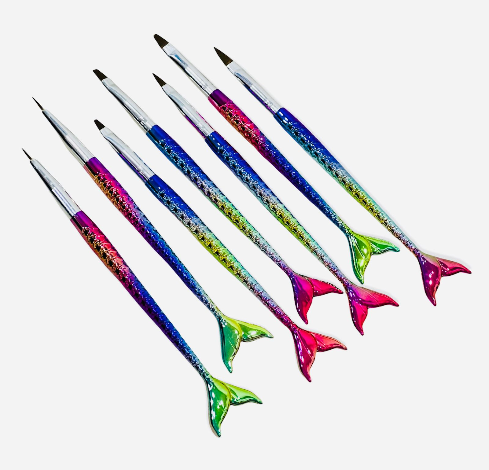Pinceles Para Uñas Acrilicas x7 Sirena