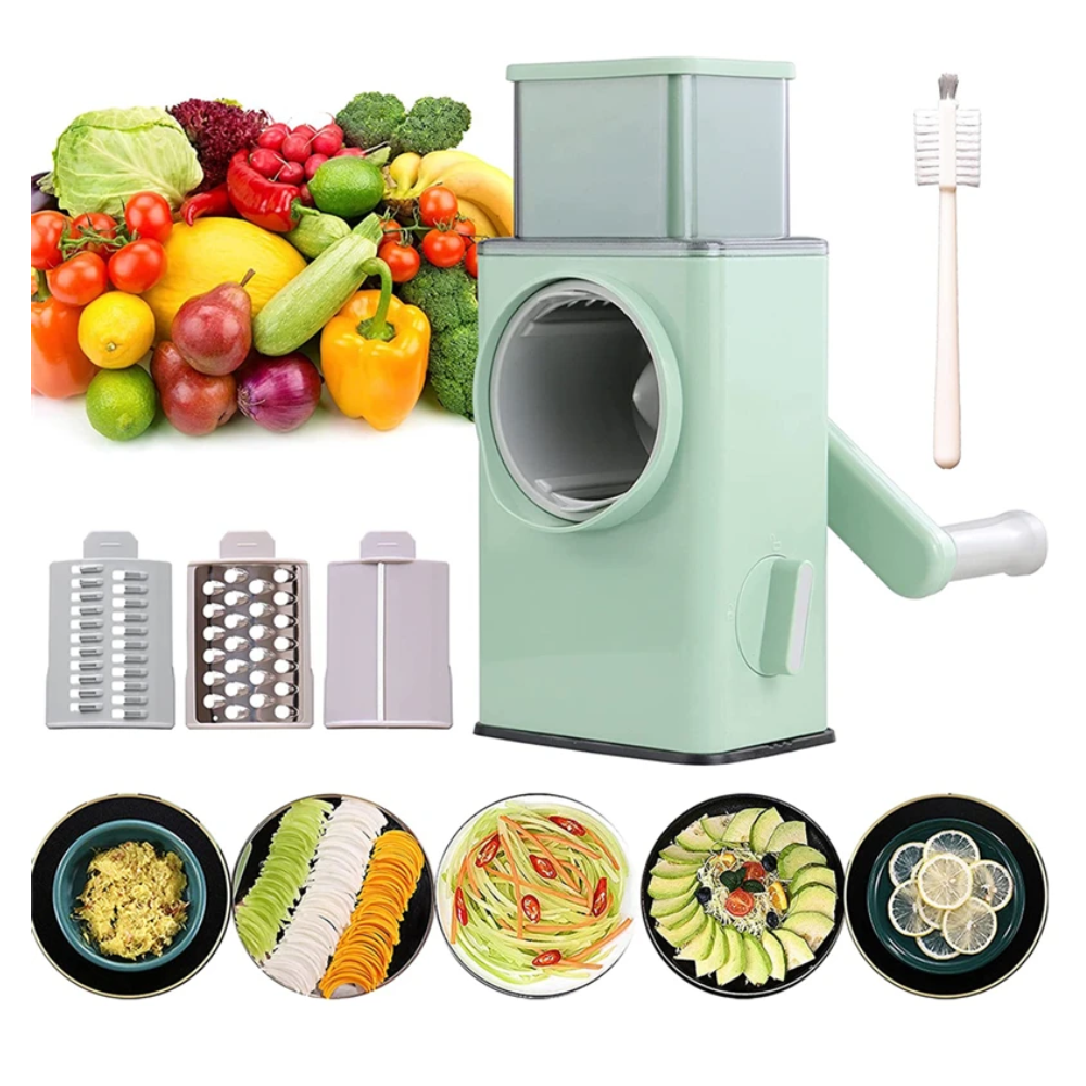 Rallador De Verduras Vegetales 3 en 1