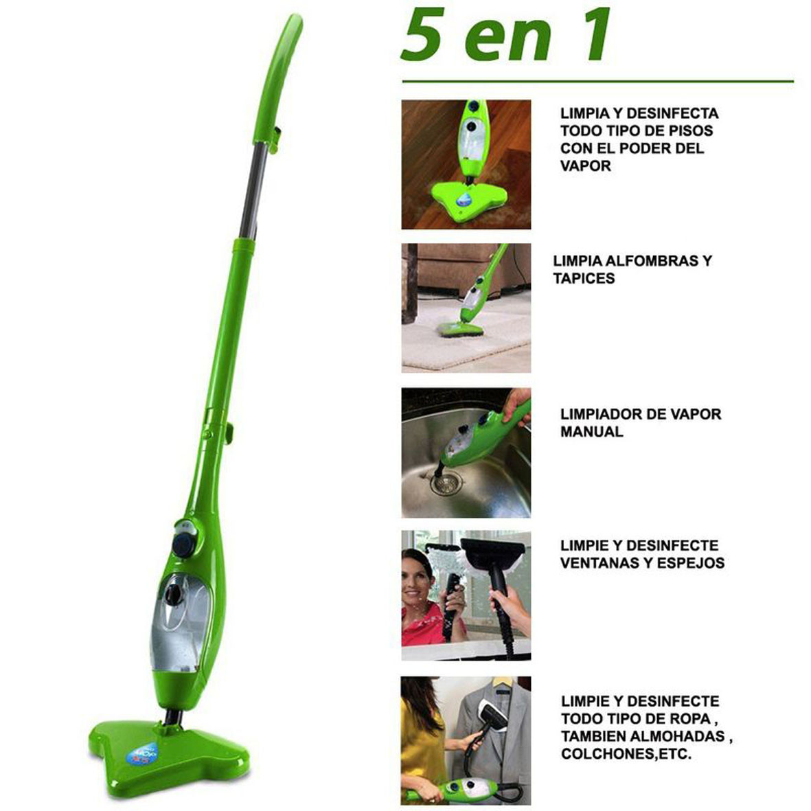 Limpiador A Vapor Mop 5 En 1 - Imagen 4