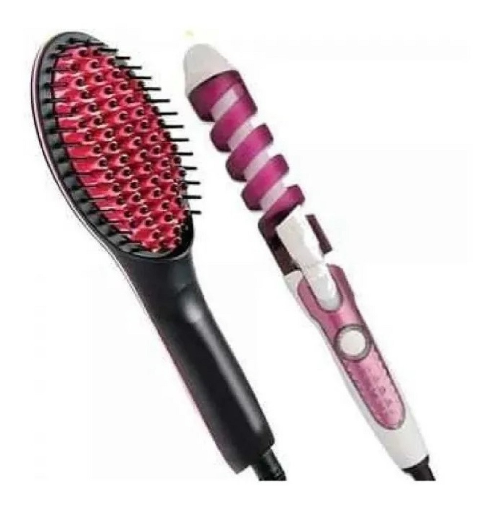 Cepillo Alisador + Rizador Ondulador Obs