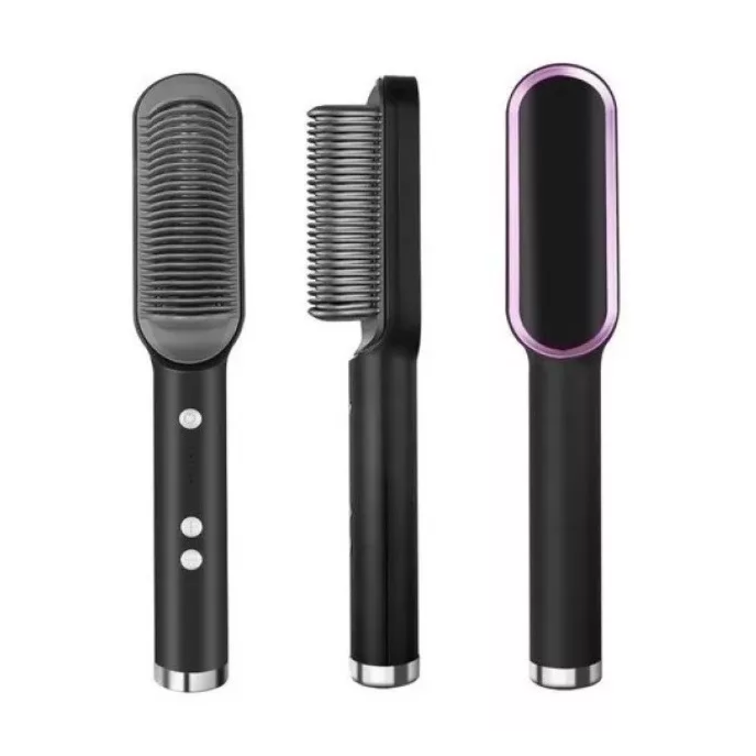 Plancha Cepillo 2 En 1 Alisador Y Ondula