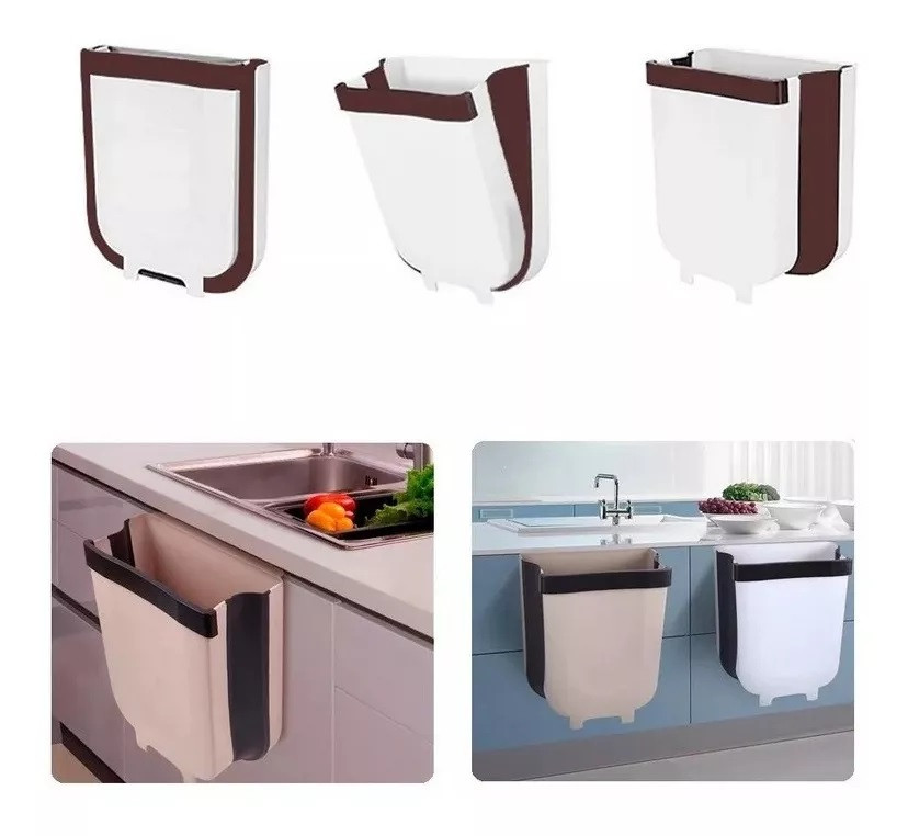 Caneca Basurero Bote Cocina Plegable