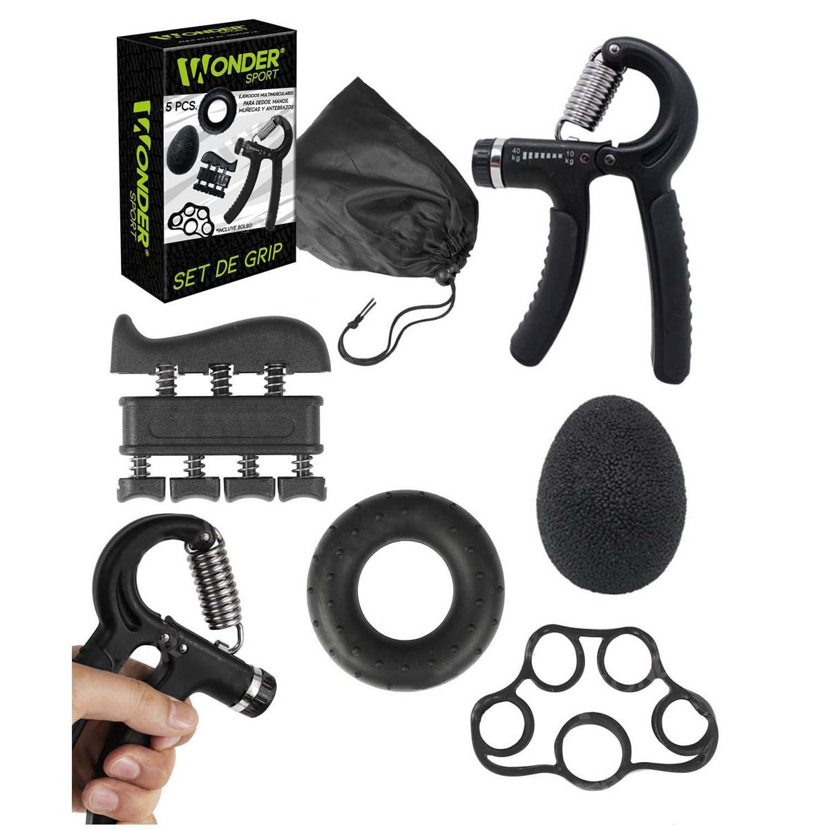 Kit Set De Grip Para Mano x 5 Unidades