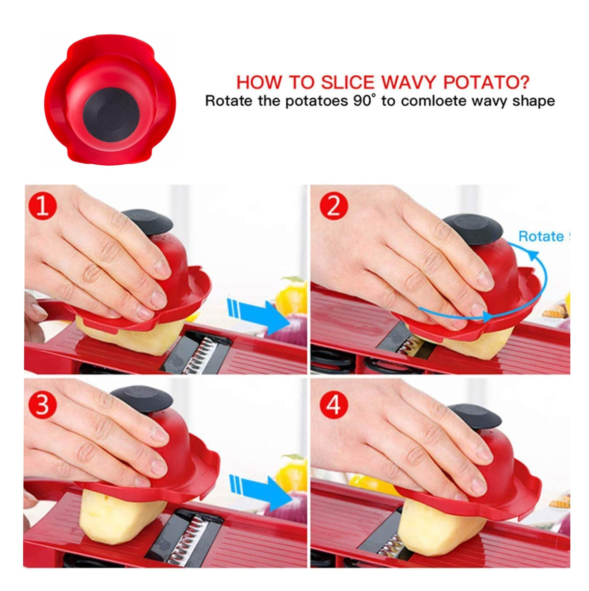 Mandolina 6 En 1 Rallador Pica todo - Imagen 4