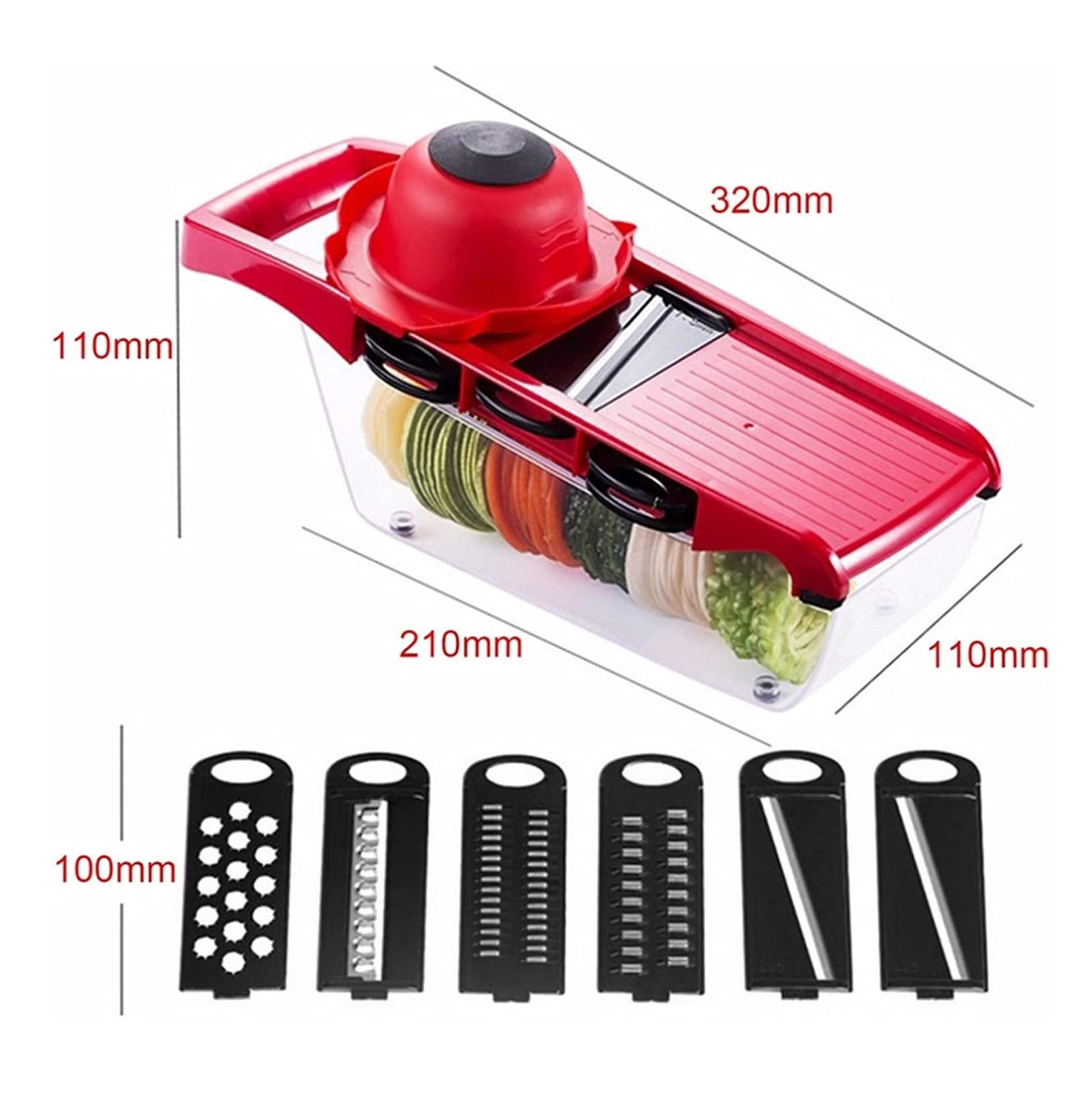 Mandolina 6 En 1 Rallador Pica todo - Imagen 7
