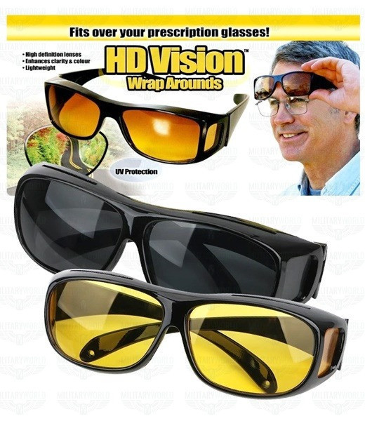 Lentes Gafas HD Visión Wrap 2x1