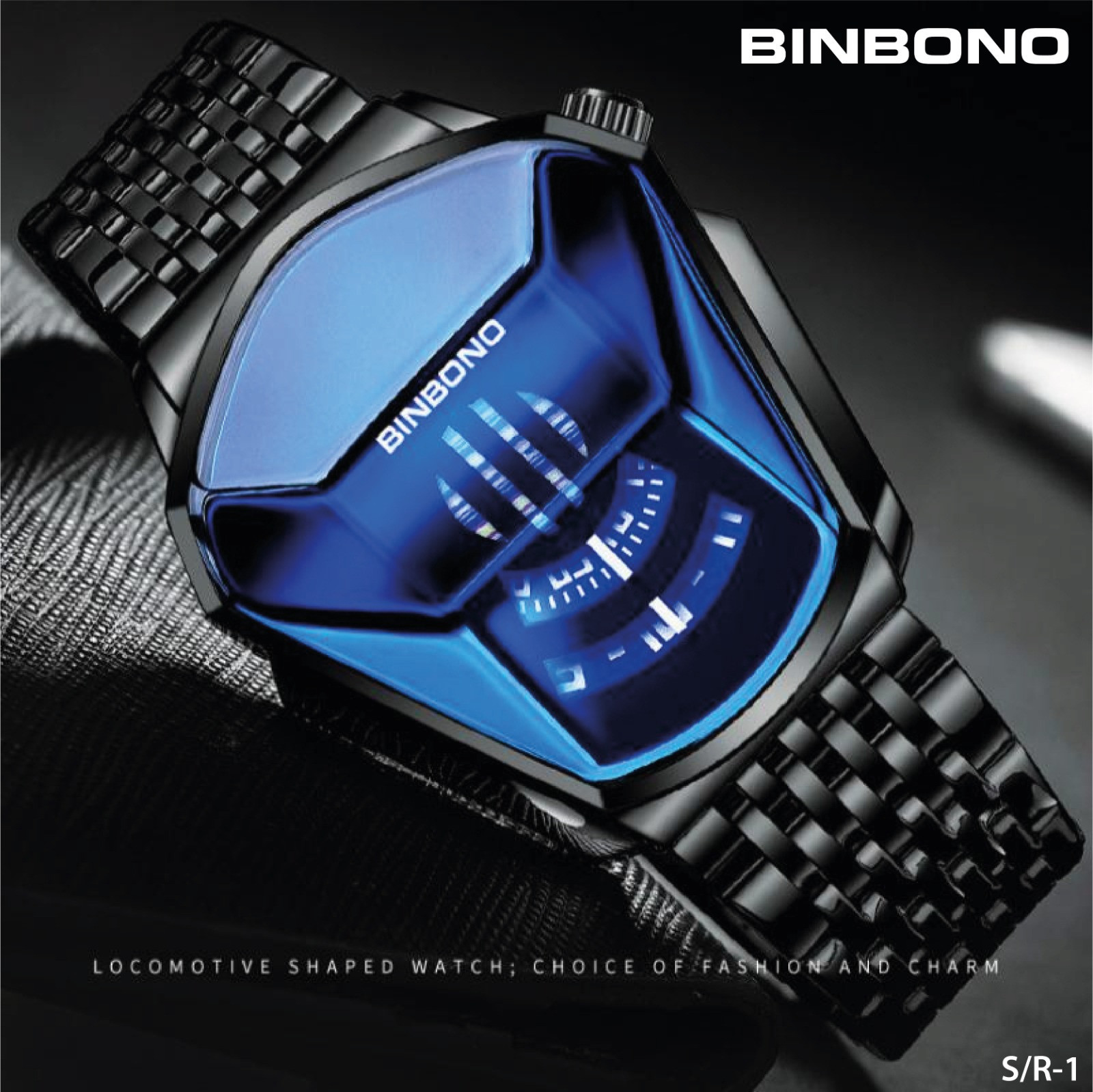 RELOJ BINBOND PAVON HORA GIRATORIA METAL