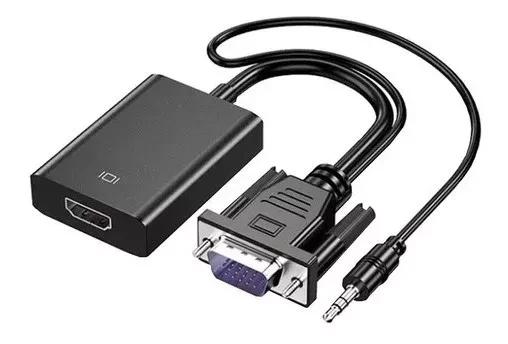 Convertidor Vga A Hdmi + Audio Auxiliar