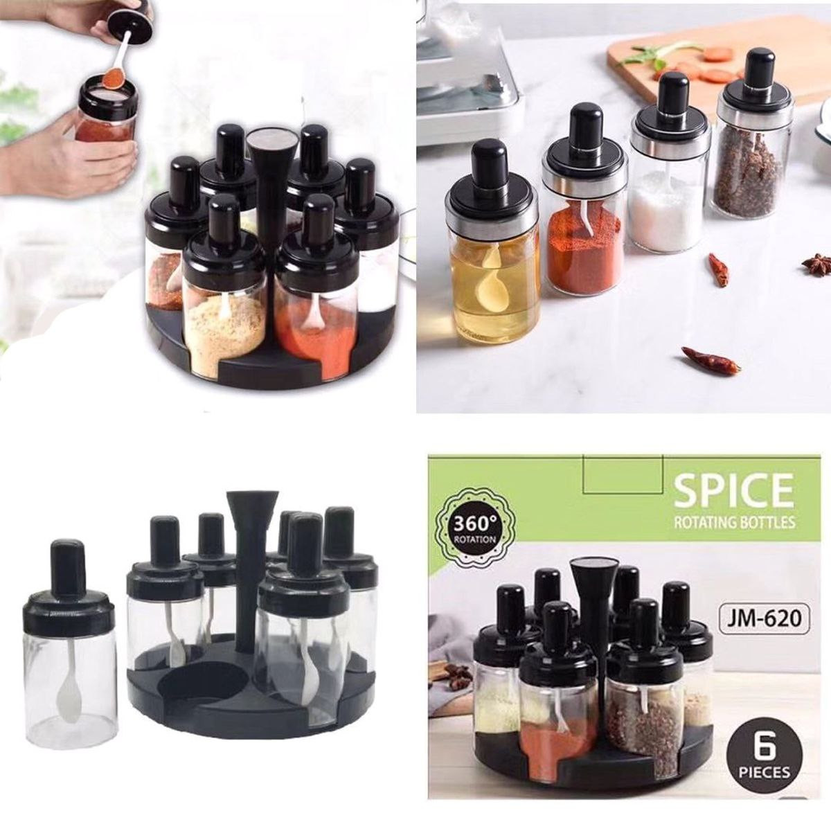 Condimentero Giratorio 6 Piezas TV299