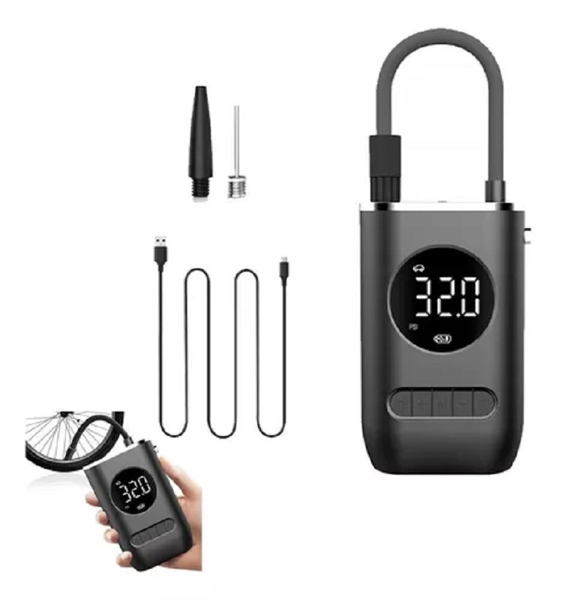 Compresor De Aire Portable Carro Moto Bi