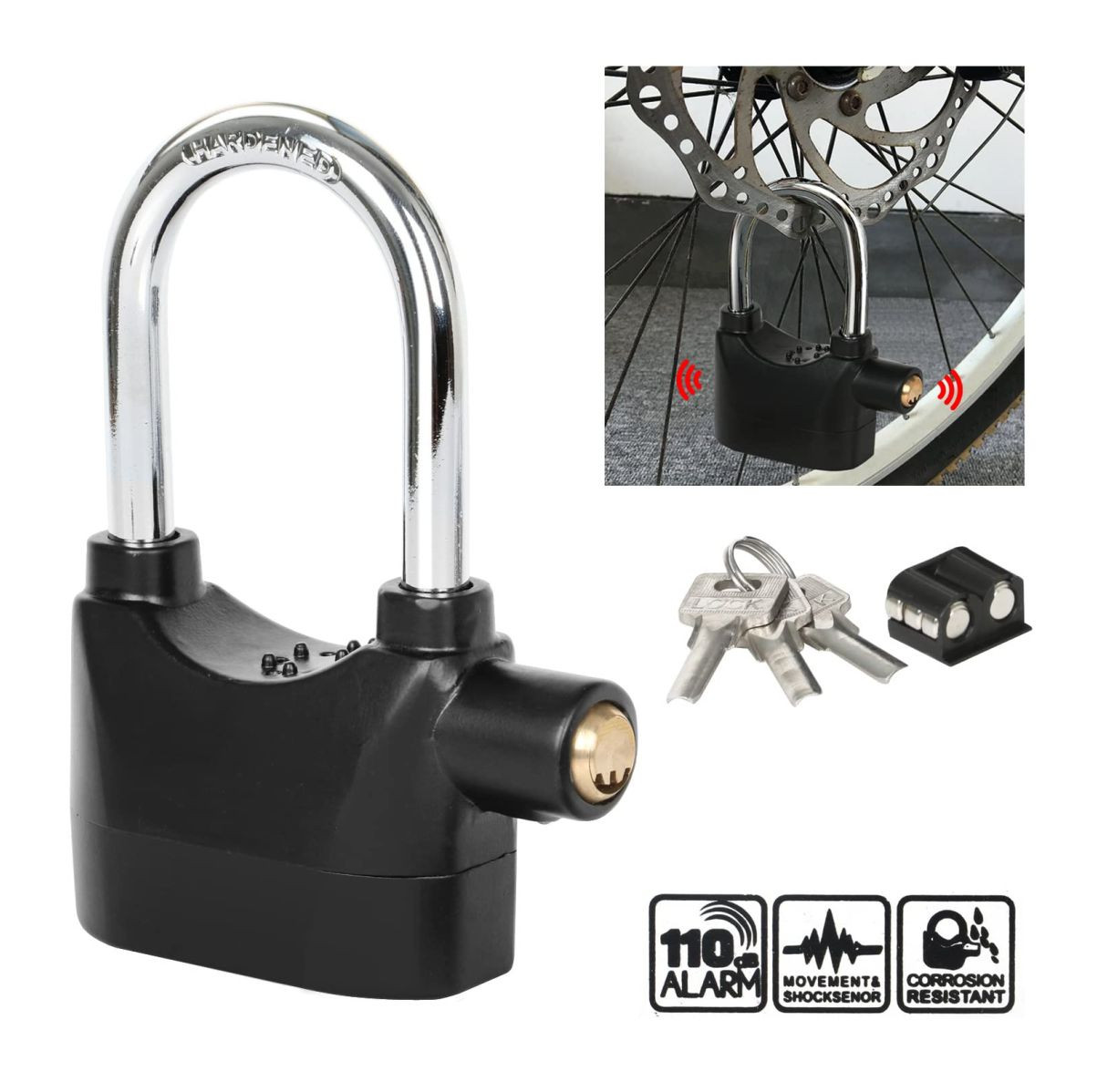 Candado Alta Seguridad Para Moto 110dba