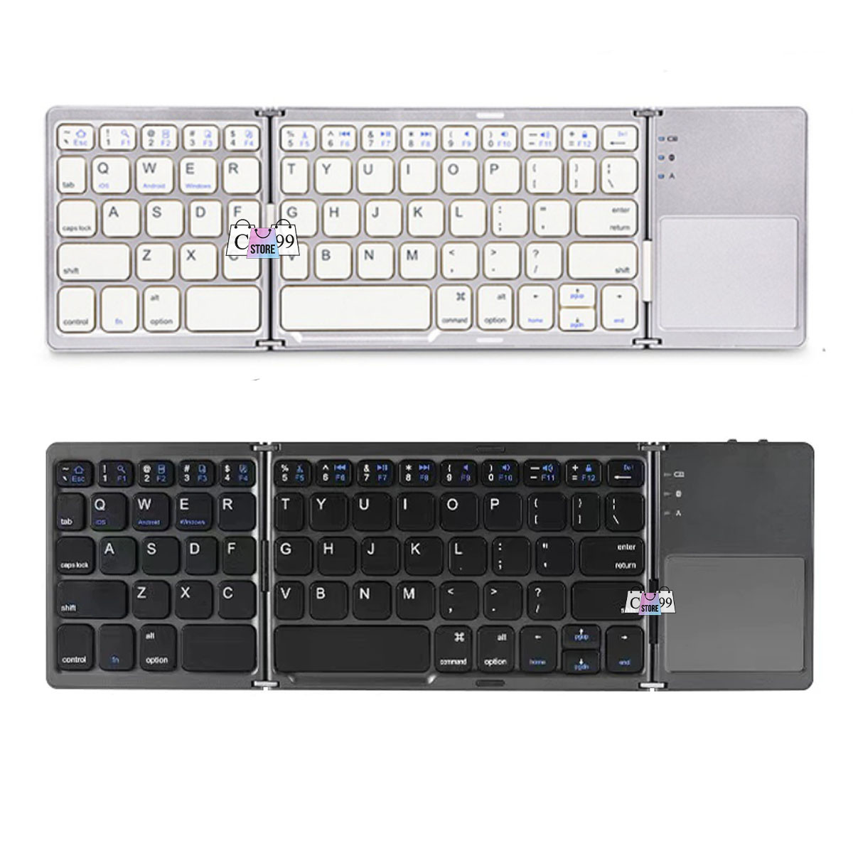 Teclado inalámbrico plegable y Viajero
