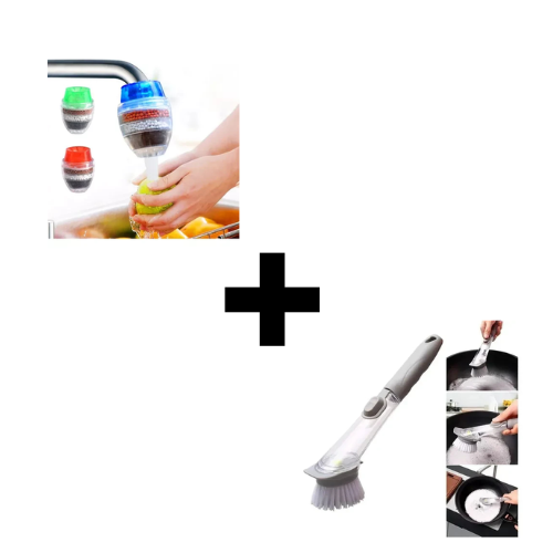 Grifo Purificador x2 + Cepillo Jabon x1