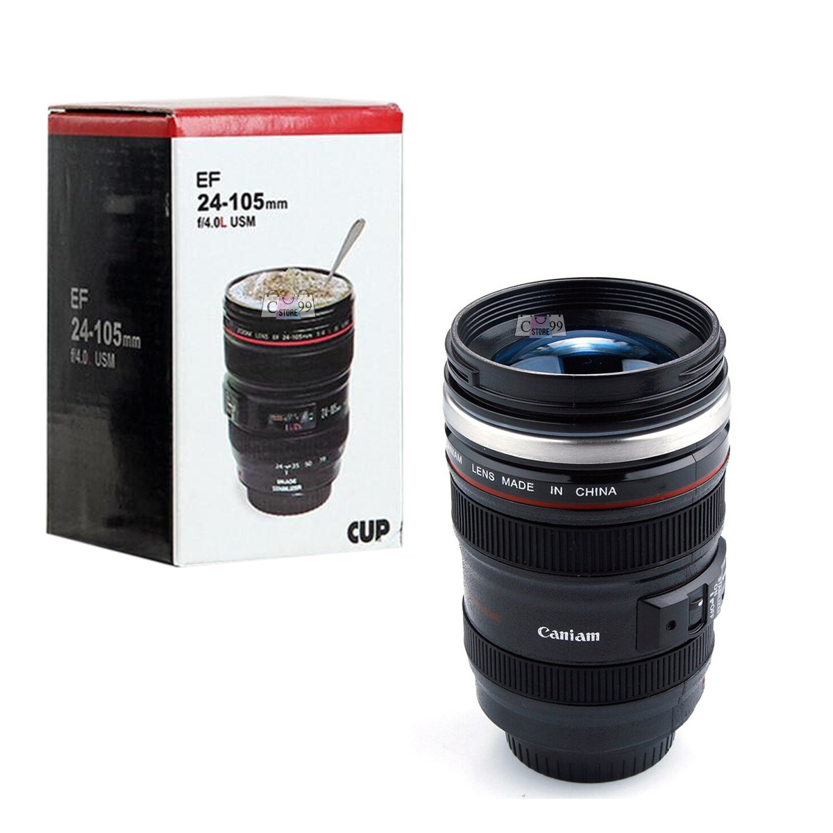 Vaso Taza Tipo Lente De Cámara