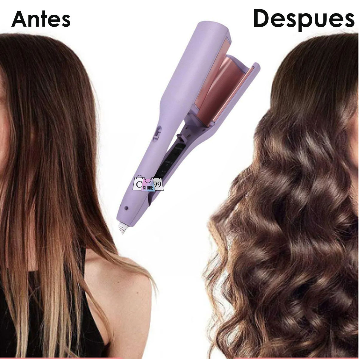 Encrespadora De Onda Gruesa Cabello - Imagen 3