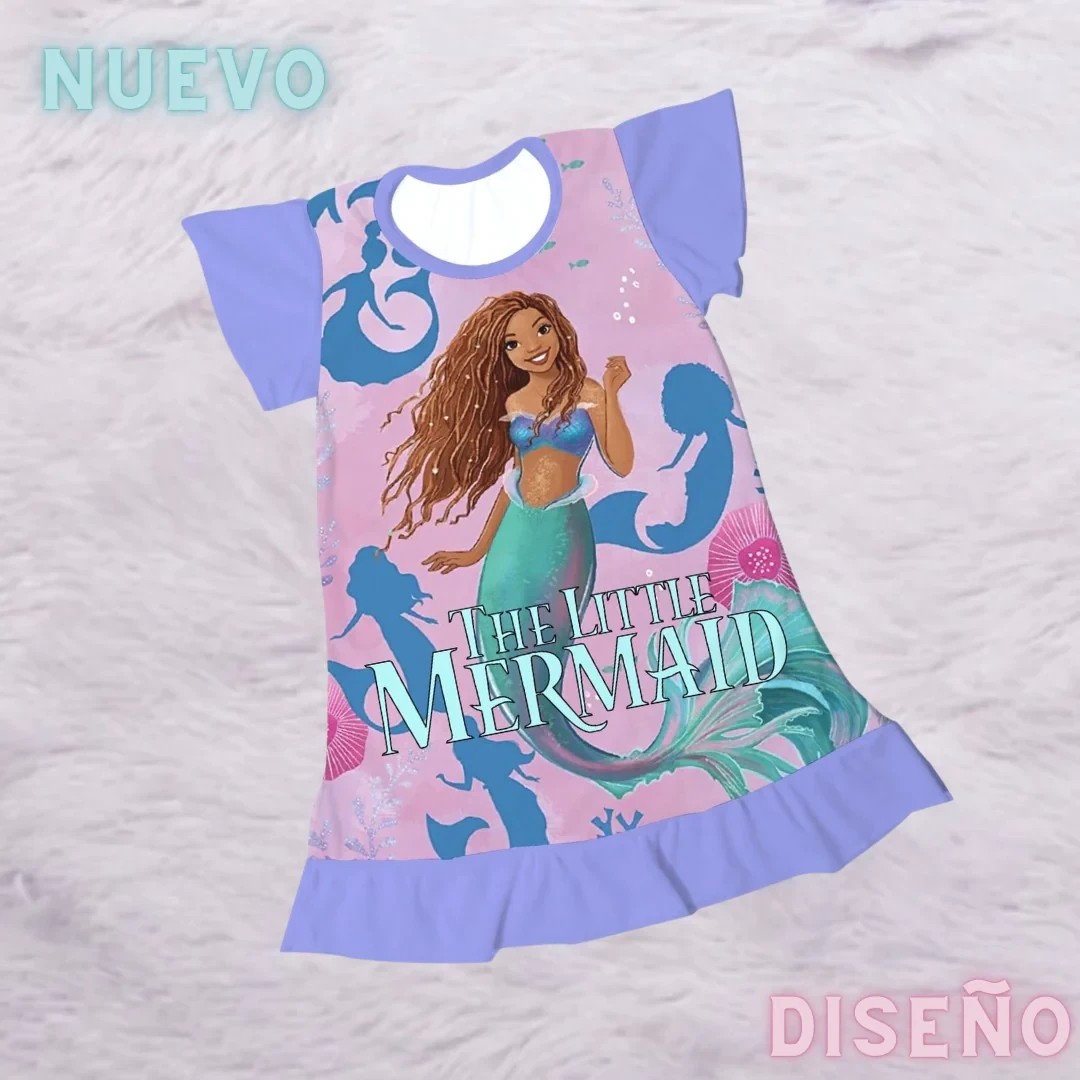 pijama niña the little mermaid