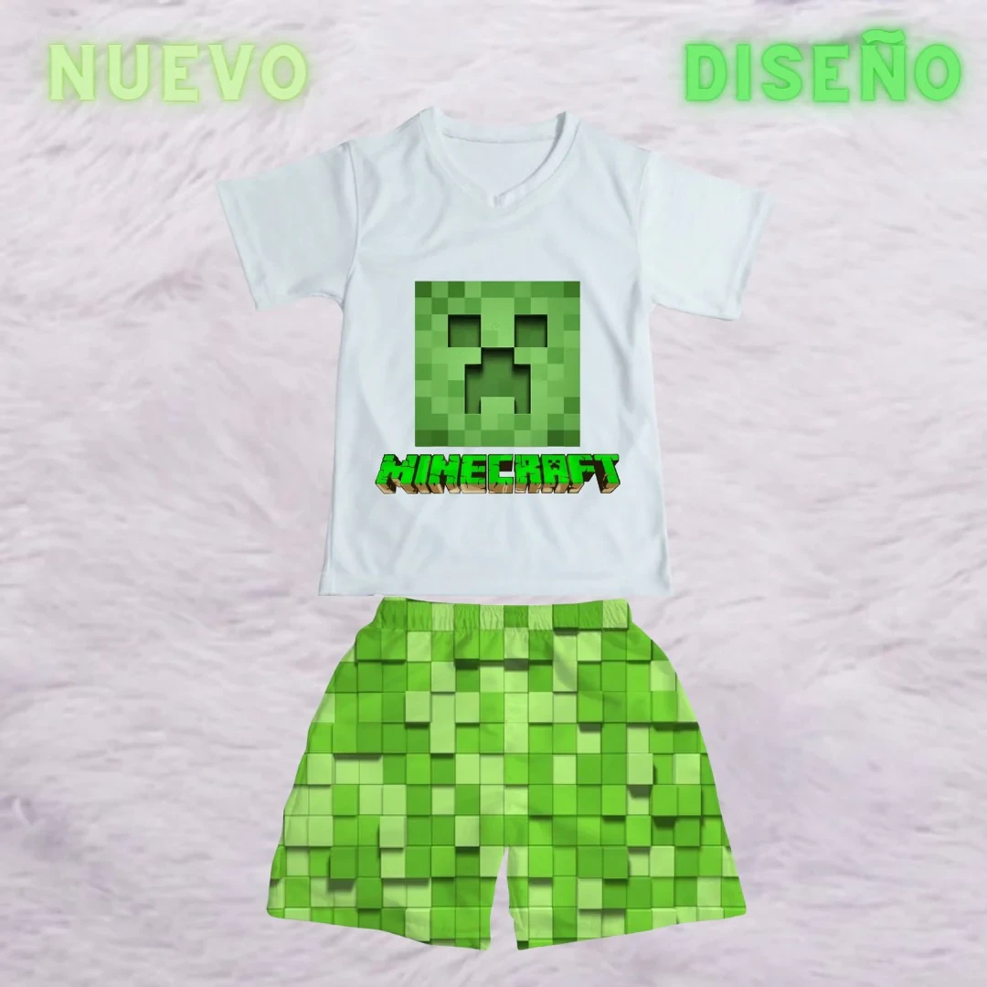 pijama niño minecraft