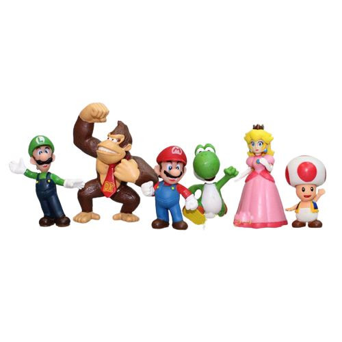 Figuras Super Mario Bros Colección X6