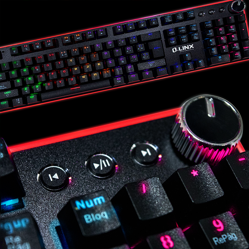 Teclado Mecanico gamer con luces RGB Pr