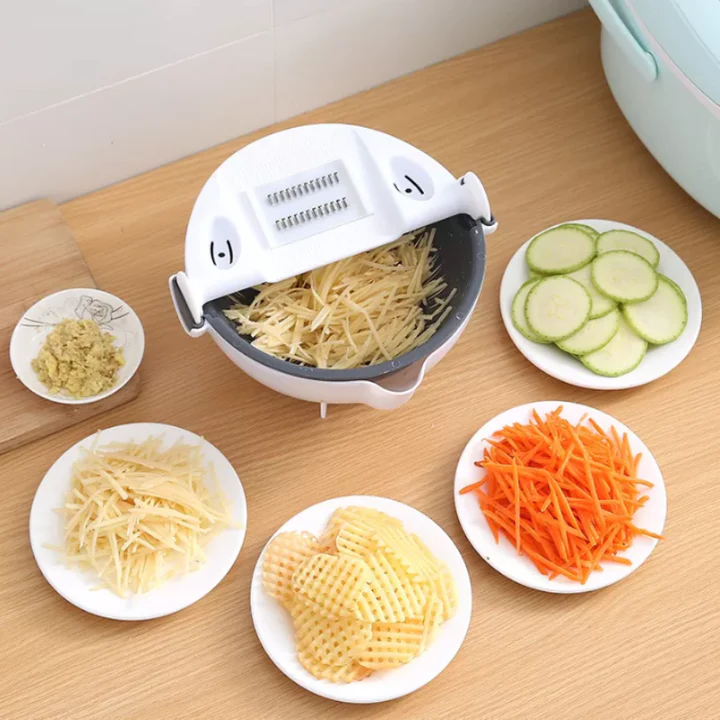 Recipiente rallador 9 en 1  cocina