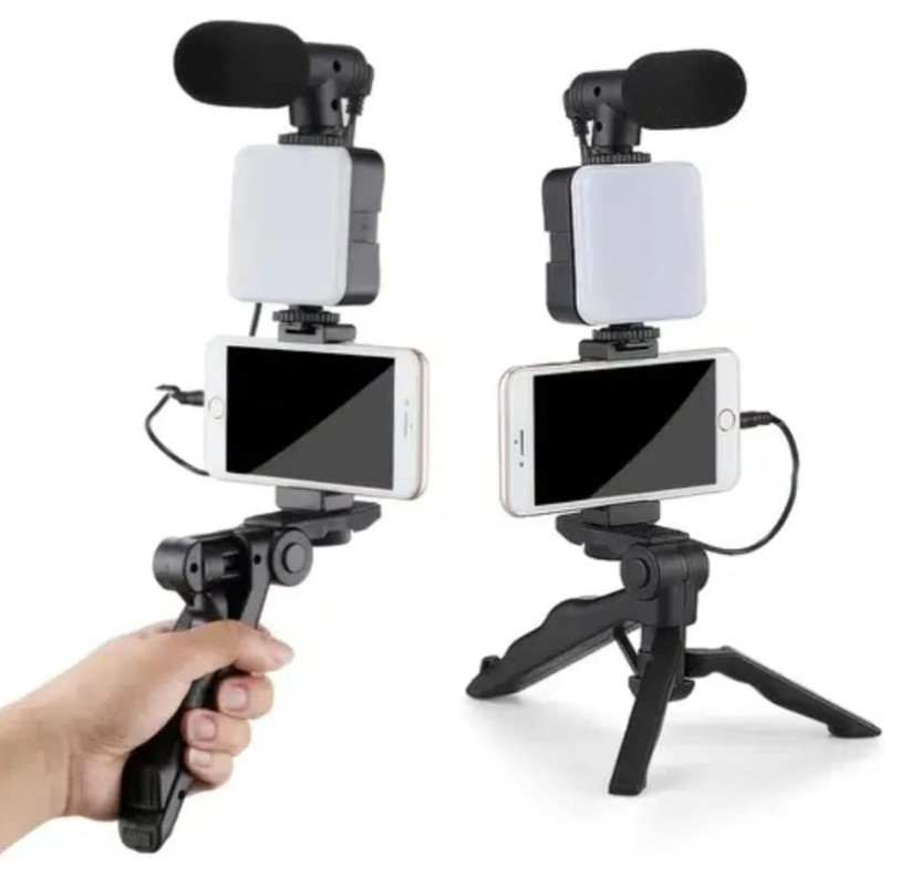 soporte escritorio luz LED 5 en 1 selfie