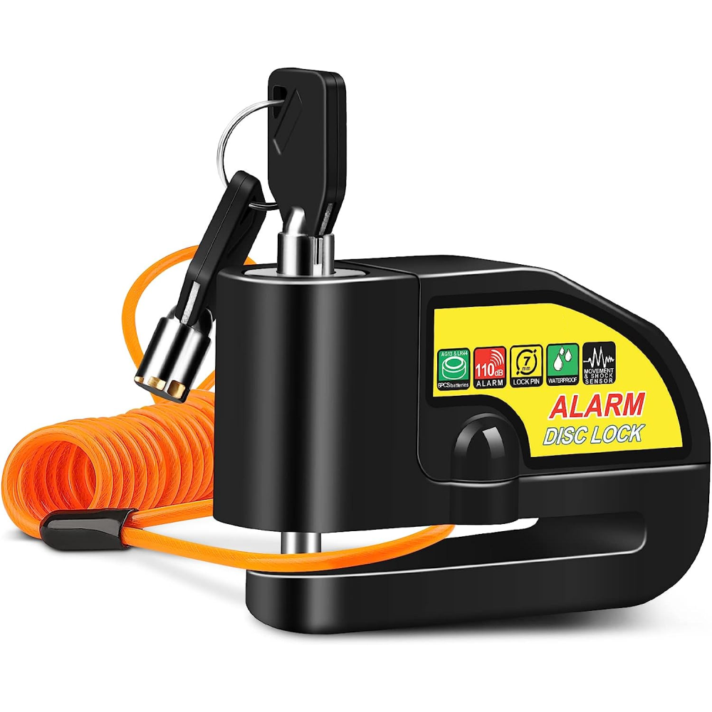 CANDADO CON ALARMA BLOQUEO DE DISCO