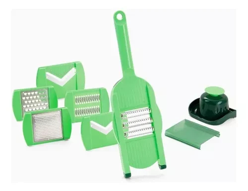Rallador De Verduras Multi Cortes 6 En 1