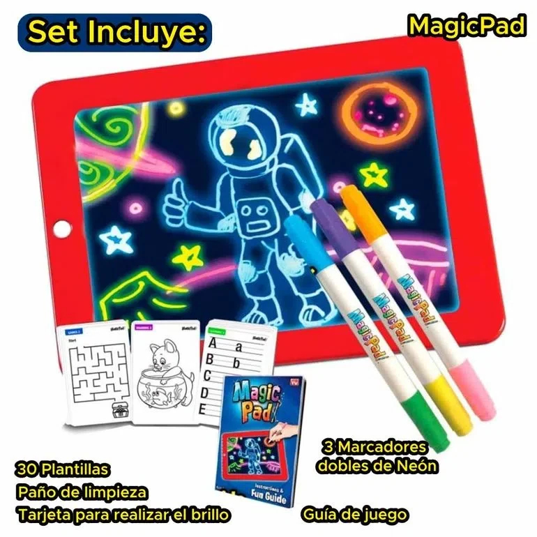 Tablero De Dibujo Con Luz Led Magic Pad