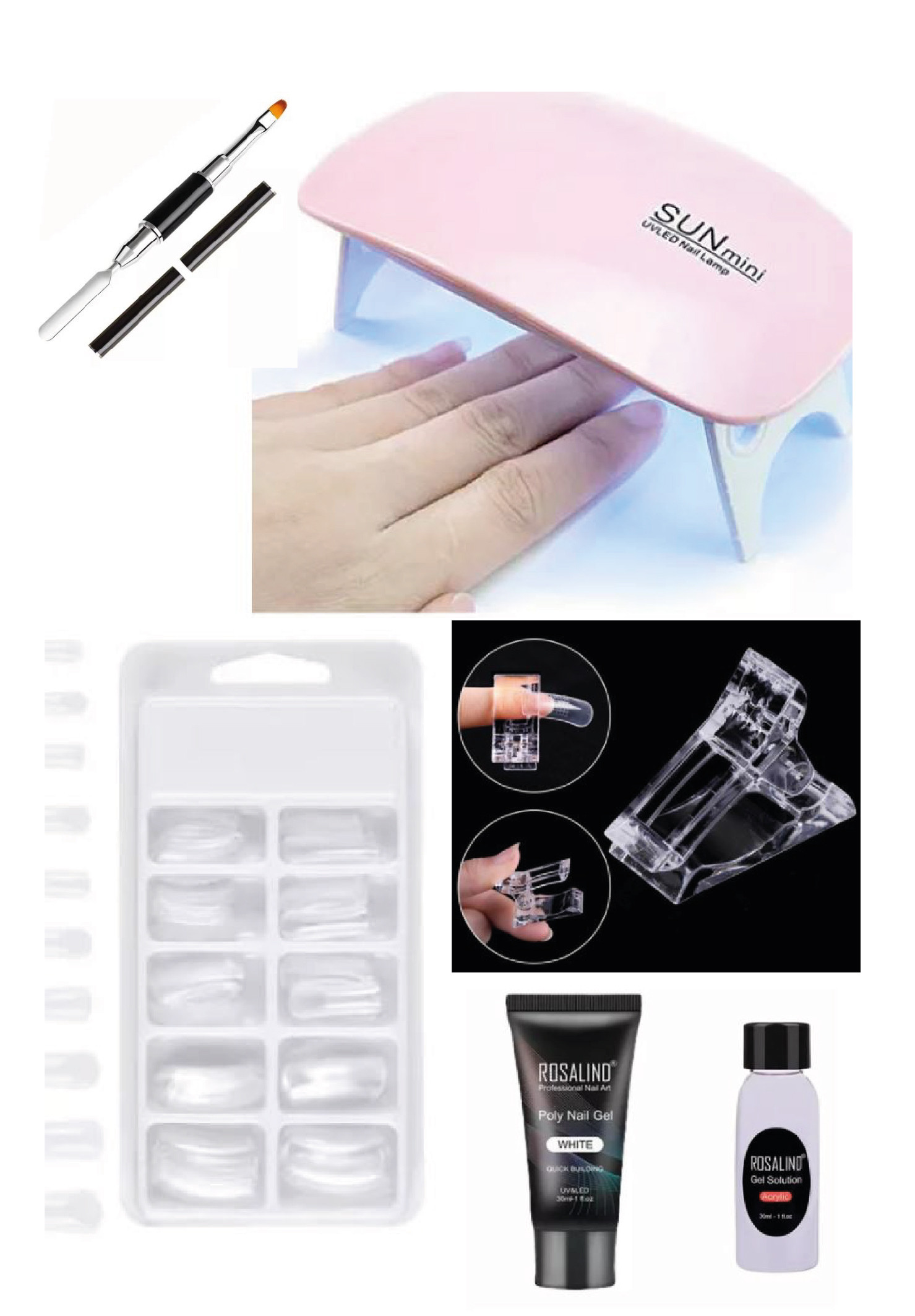KIT UÑAS POLI GEL DE INICIO
