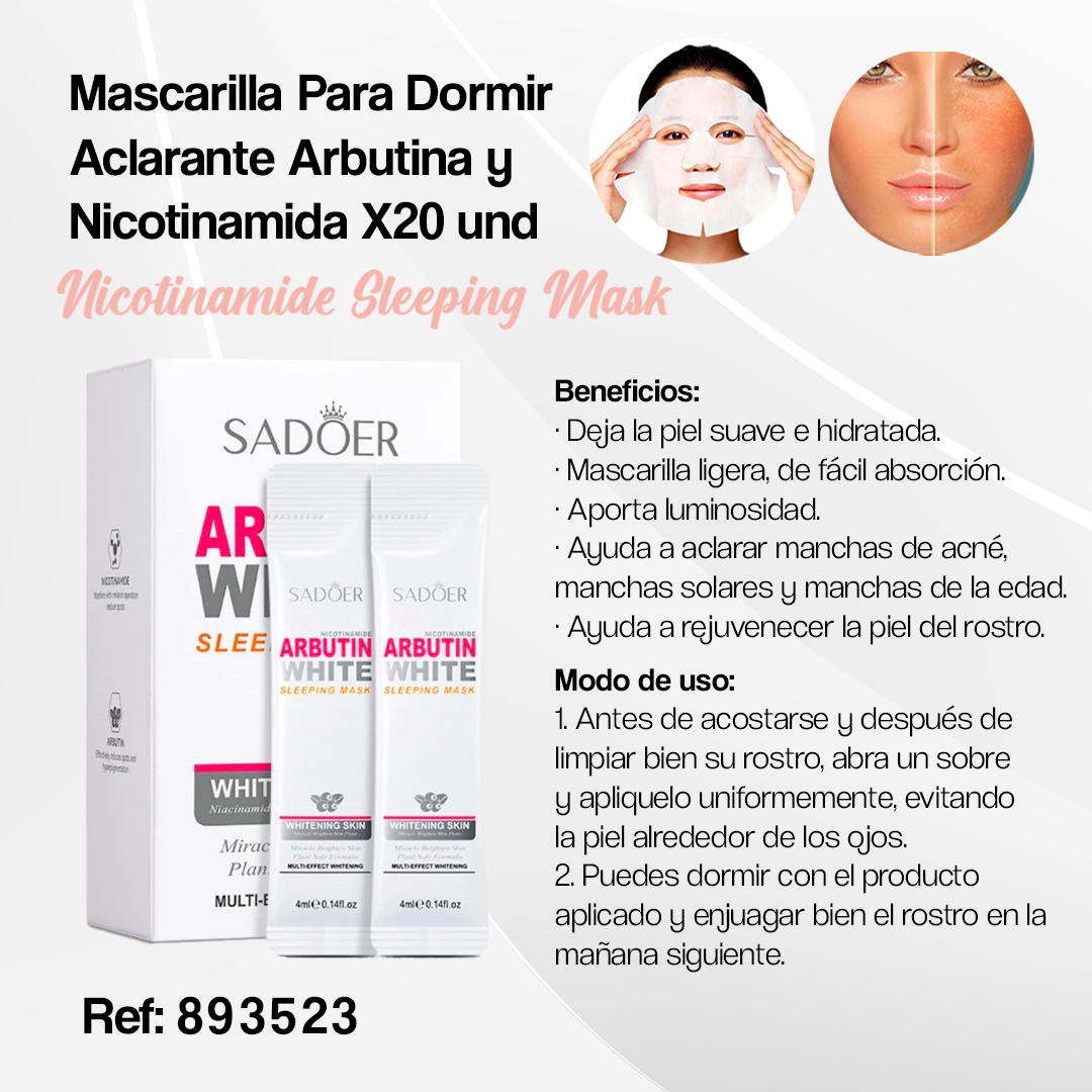 893523-MASCARILLA ACLARANTE SLEEP X20UND