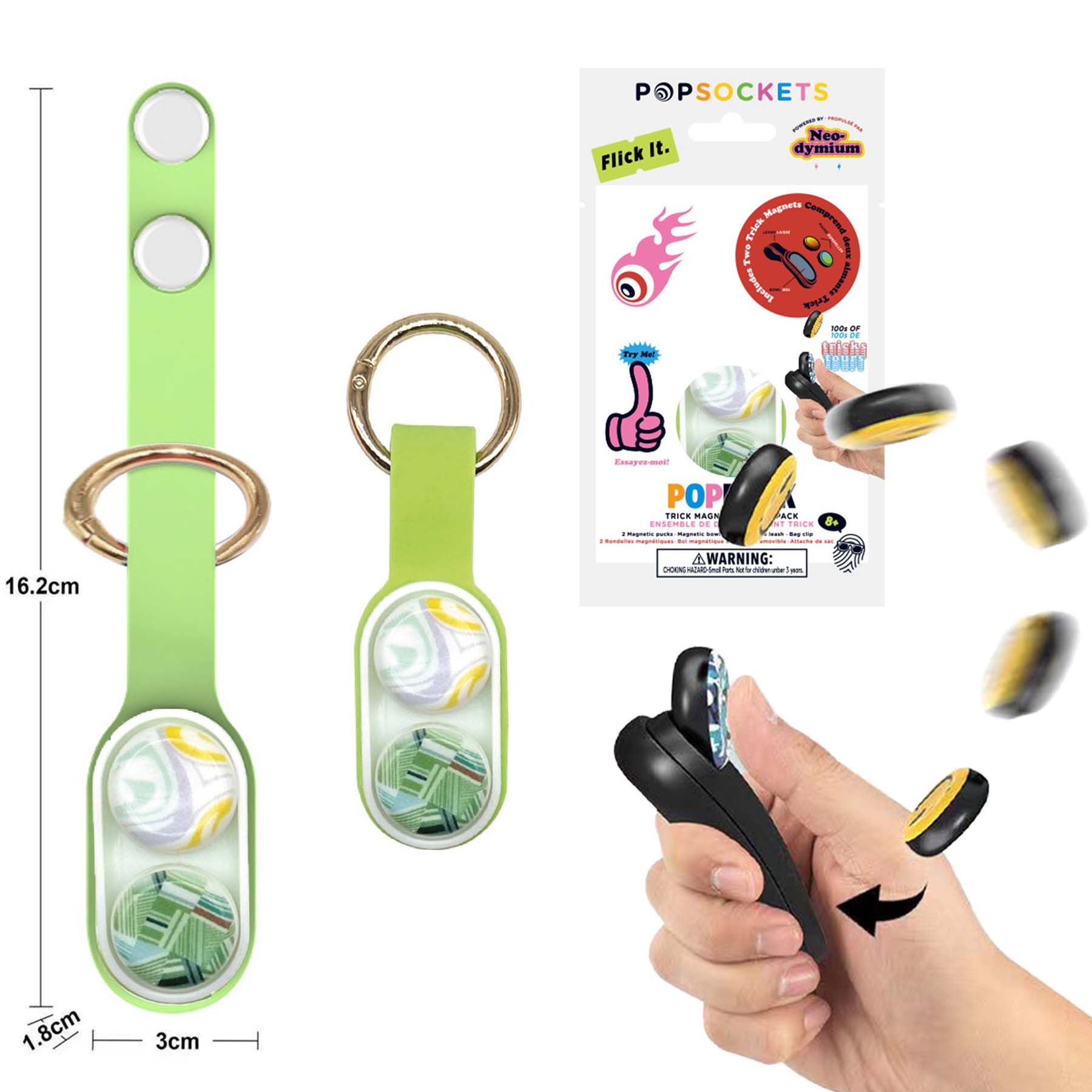 PPK-VERDE POPPUCK JUGUETE ANTI ESTRES