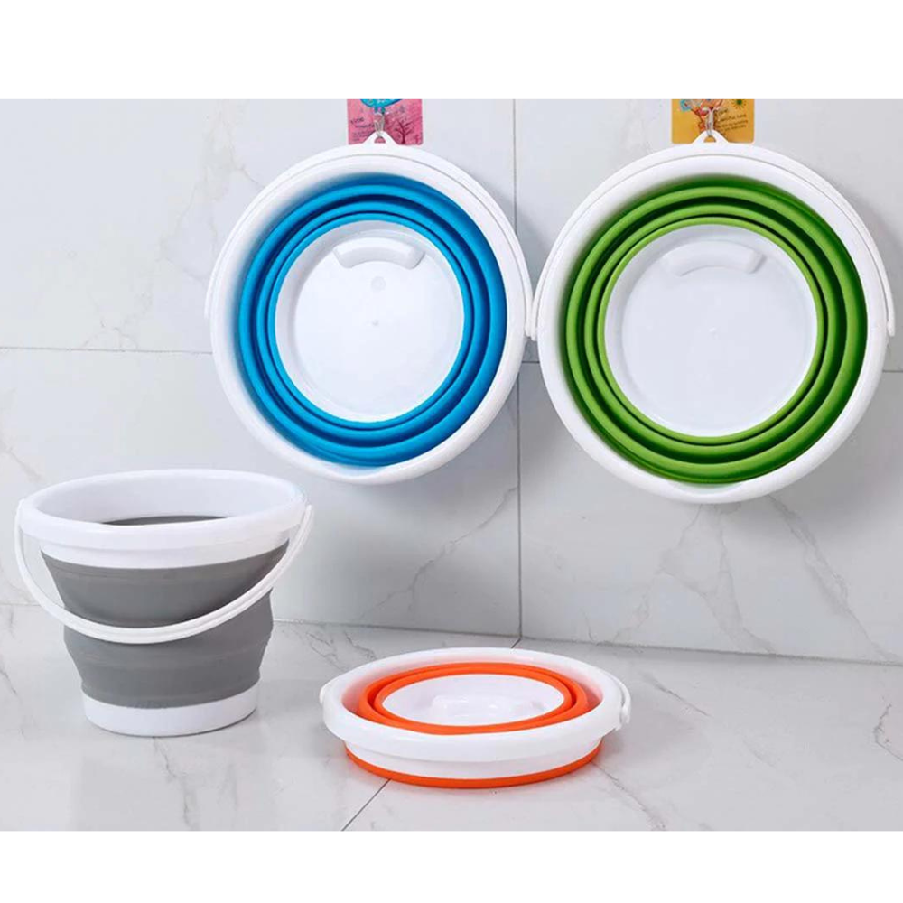 Balde cubo plegable portátil multifuncio - Imagen 2