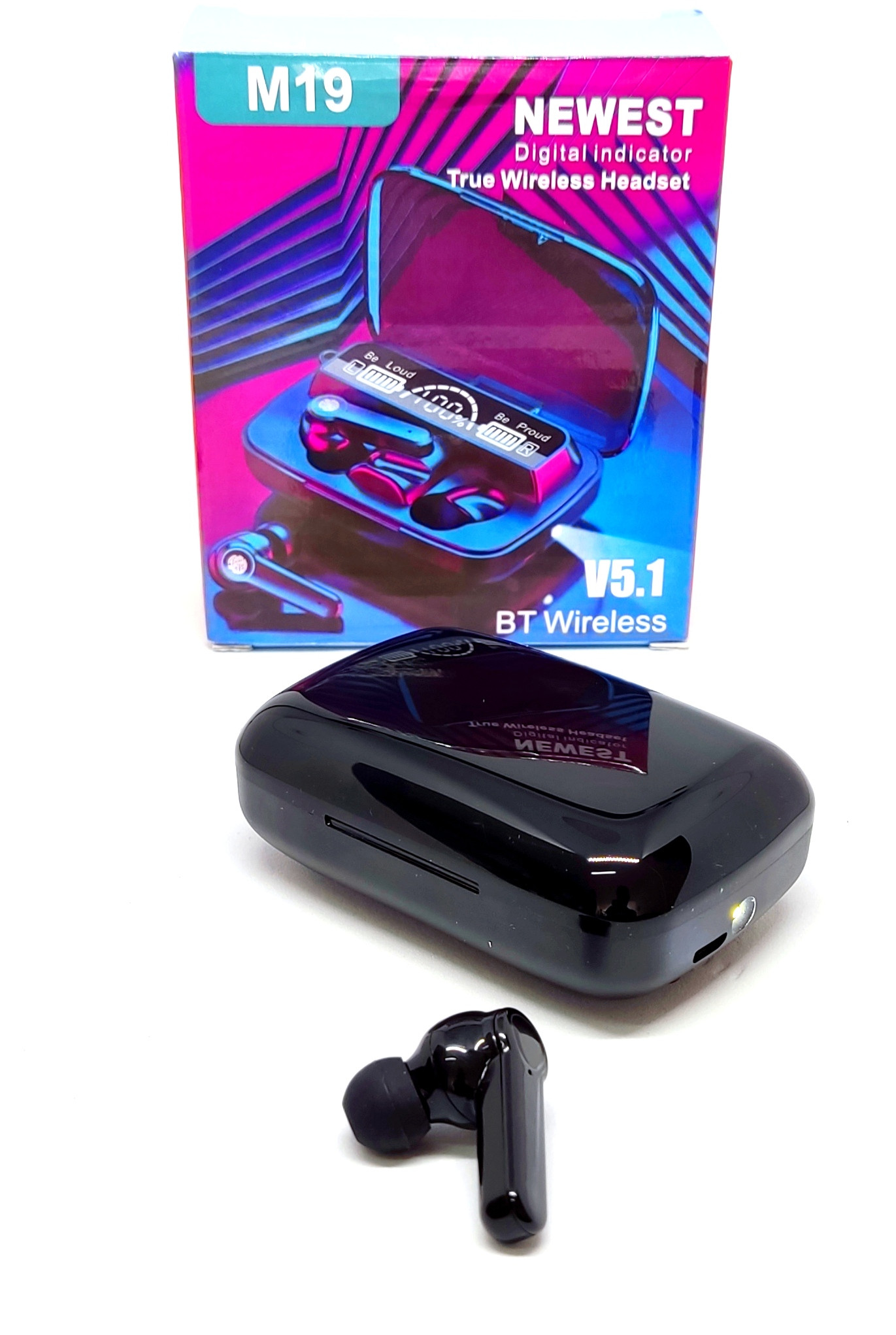 M19 AUDIFONOS BLUETOOTH 5.1 + POWER BANK