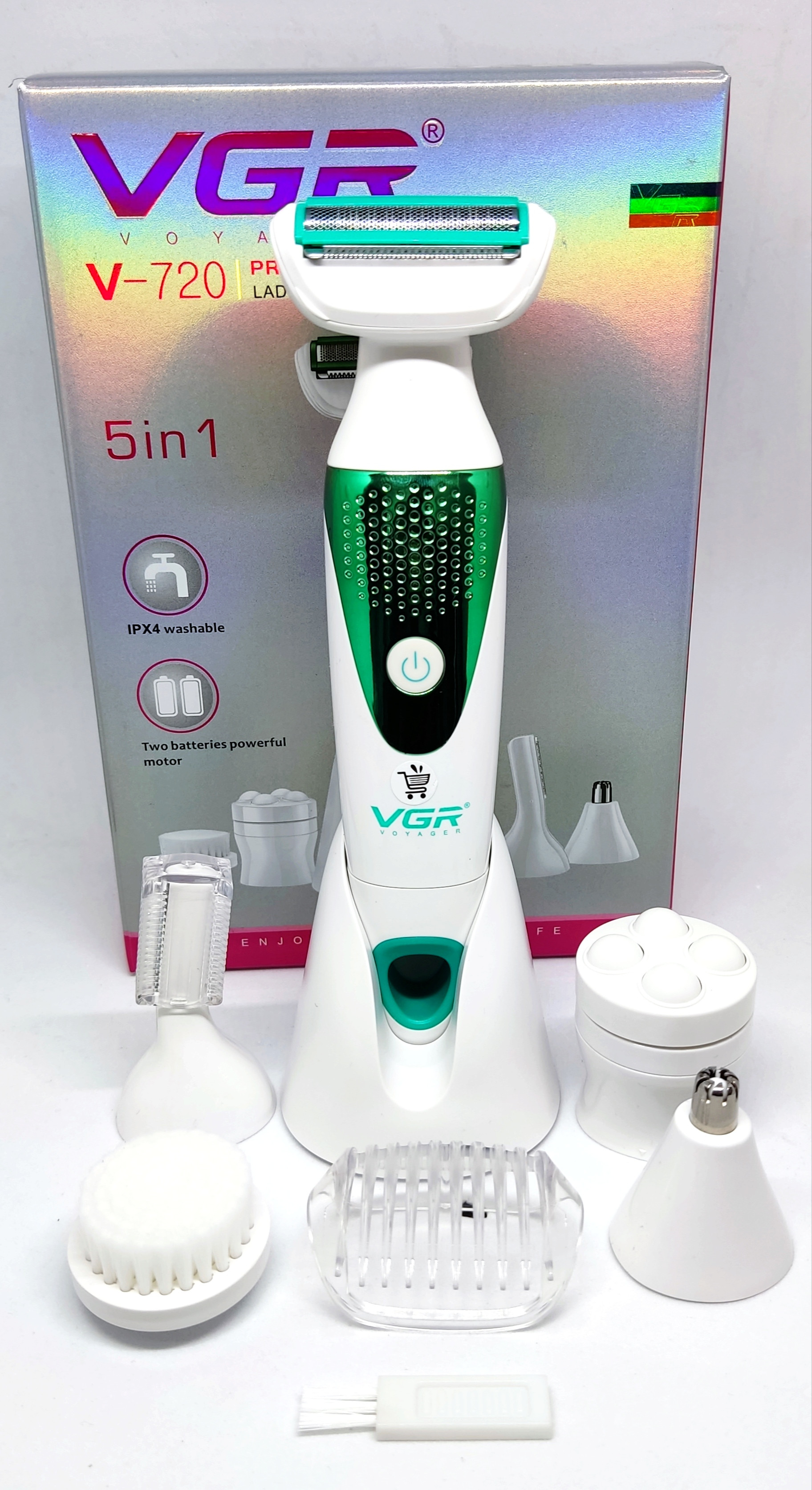 MAQUINA DE AFEITAR 5 GUIAS V-720 VGR